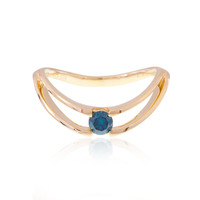 9K SI2 Blue Diamond Gold Ring (de Melo)