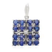 Blue Sapphire Silver Pendant