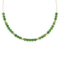 Russian Diopside Stainless Steel Necklace