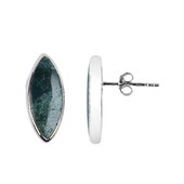 Ocelot Jasper Silver Earrings