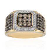 14K SI2 Champagne Diamond Gold Ring