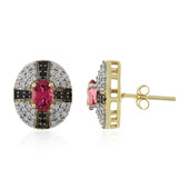 9K Pink Tourmaline Gold Earrings (Adela Gold)
