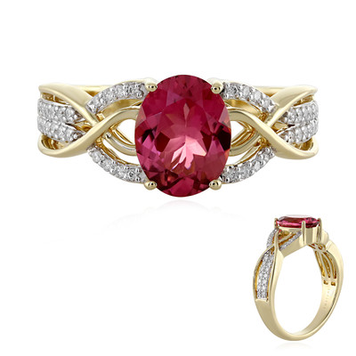 14K Pink Tourmaline Gold Ring (AMAYANI)