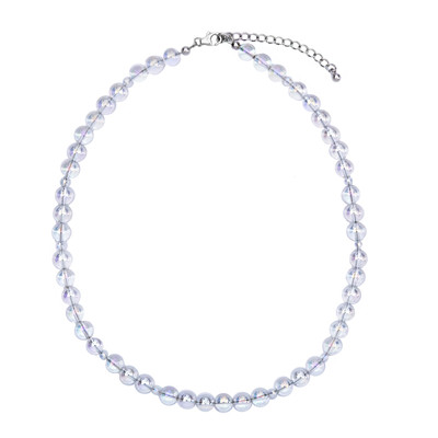 Angel Aura Quartz Silver Necklace