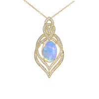 14K AAA Welo Opal Gold Necklace (de Melo)
