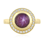 Channapatna Star Ruby Silver Ring