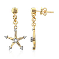 9K SI1 (G) Diamond Gold Earrings