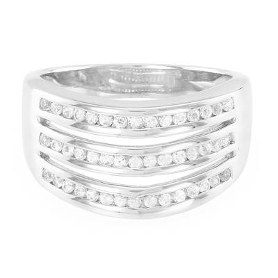 White Sapphire Silver Ring