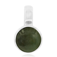 Green Jadeite Silver Pendant