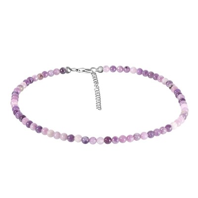 Lepidolite Silver Necklace