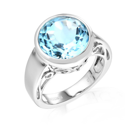 Sky Blue Topaz Silver Ring (MONOSONO COLLECTION)
