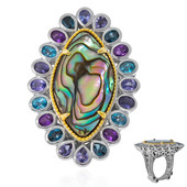 Abalone Shell Silver Ring (Dallas Prince Designs)