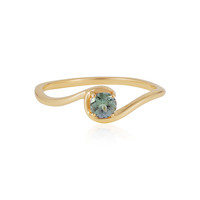 9K Green Tanzanite Gold Ring