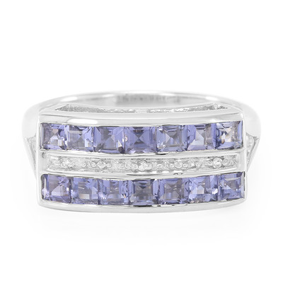 Ceylon Iolite Silver Ring
