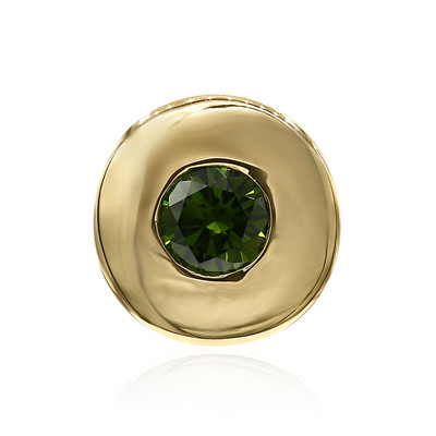 9K VS1 Green Diamond Gold Pendant (Annette)