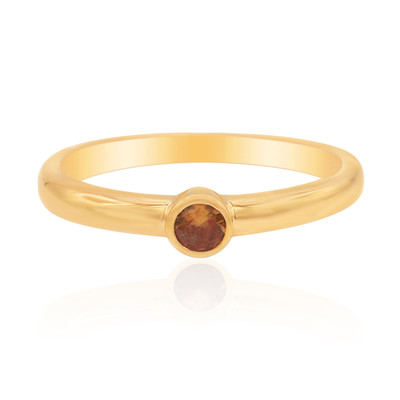 9K Orange Sapphire Gold Ring