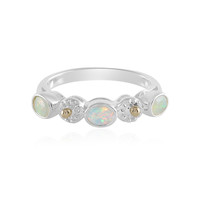 Welo Opal Silver Ring (Granulieren)