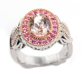 Morganite Silver Ring (Dallas Prince Designs)