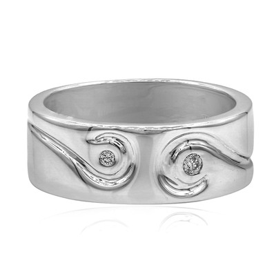 I1 (G) Diamond Silver Ring (Annette)