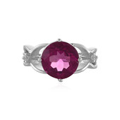 Mexican Pink Fluorite Silver Ring