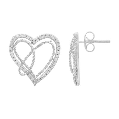 9K SI1 (H) Diamond Gold Earrings (Annette)