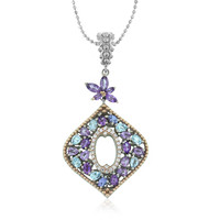 Amethyst Silver Necklace (Dallas Prince Designs)