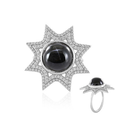 Indian star diopside Silver Ring (de Melo)