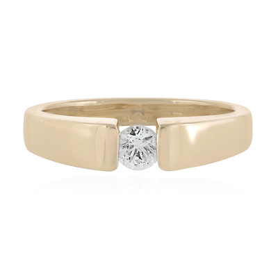 9K White Sapphire Gold Ring
