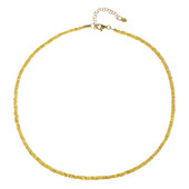Yellow Sapphire Silver Necklace