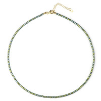 Green Hematite Silver Necklace