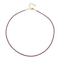 Tanzanian Ruby Silver Necklace