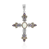 Welo Opal Silver Necklace (Dallas Prince Designs)