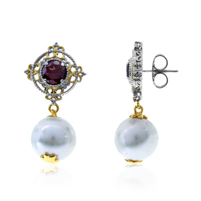 Freshwater pearl Silver Earrings (Dallas Prince Designs)