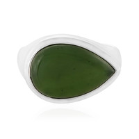 Nephrite Silver Ring