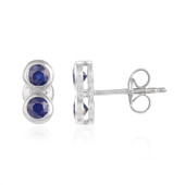 Blue Sapphire Silver Earrings