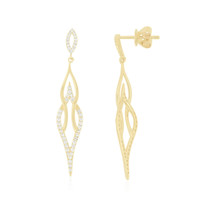 14K Flawless (F) Diamond Gold Earrings (LUCENT DIAMONDS)