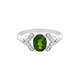 Russian Diopside Silver Ring