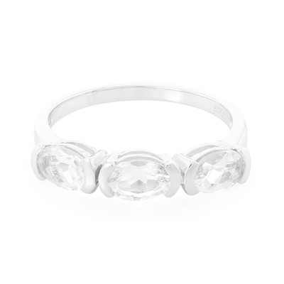 Goshenite Silver Ring