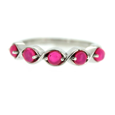 Pink Ethiopian Opal Silver Ring