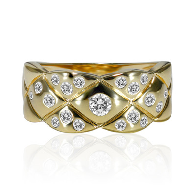 9K SI1 (G) Diamond Gold Ring (Annette)