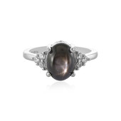 Black Star Sapphire Silver Ring