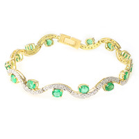 18K Nova Era Emerald Gold Bracelet