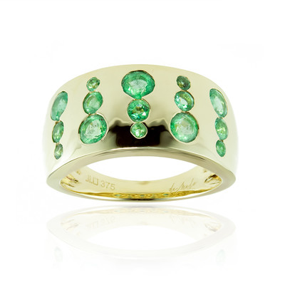 9K Colombian Emerald Gold Ring (de Melo)