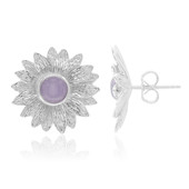 Lavender Jade Silver Earrings (MONOSONO COLLECTION)