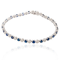 9K Blue Sapphire Gold Bracelet