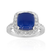 Blue Chalcedony Silver Ring