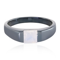 AAA Rainbow Moonstone Silver Ring
