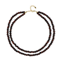 Red Tiger´s Eye Silver Necklace (Riya)
