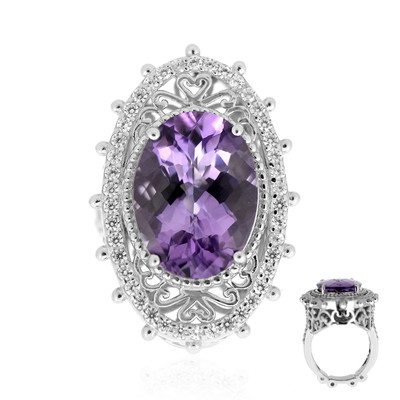 Amethyst Silver Ring (Dallas Prince Designs)