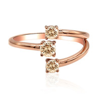14K VS1 Argyle Rose De France Diamond Gold Ring